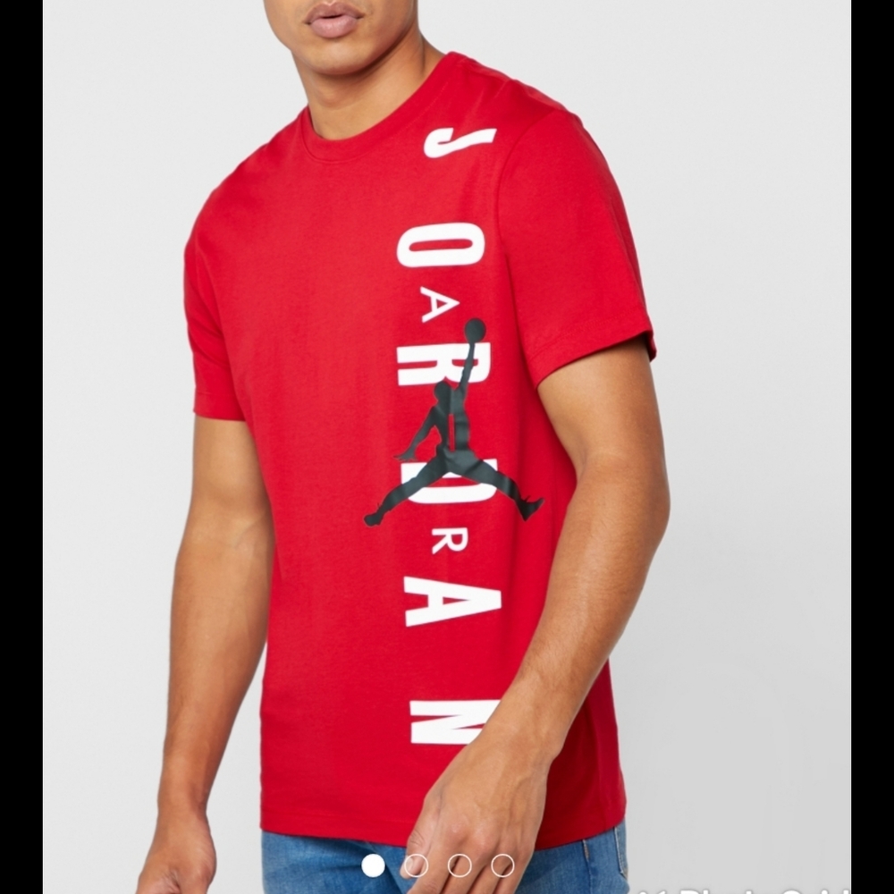 AIR JORDAN  Red Graphic T-shirt size Large